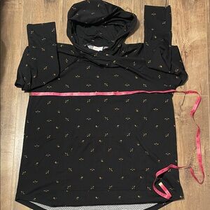 Black LuLaRoe Hoodie with 🐝 Accents